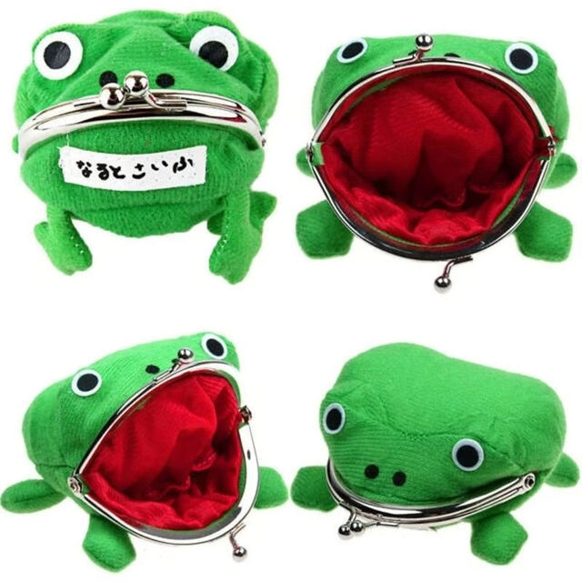 Plush Frog Wallet Coin Purse Key Chain