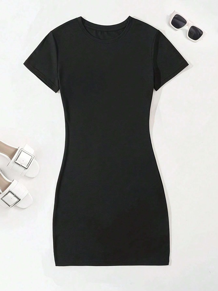 Summer Dresses Printed Slim Fit A Line Shirt Dress Casual Womens Dresses Half Length Short Evening Women Clothes