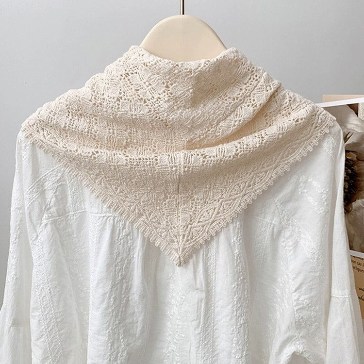 Lace Crochet Detachable Collar Small Shawl for Women