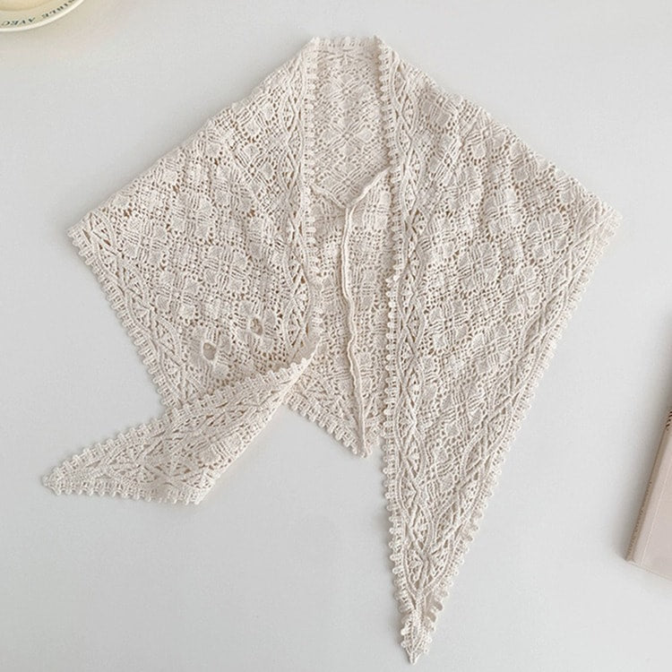 Lace Crochet Detachable Collar Small Shawl for Women