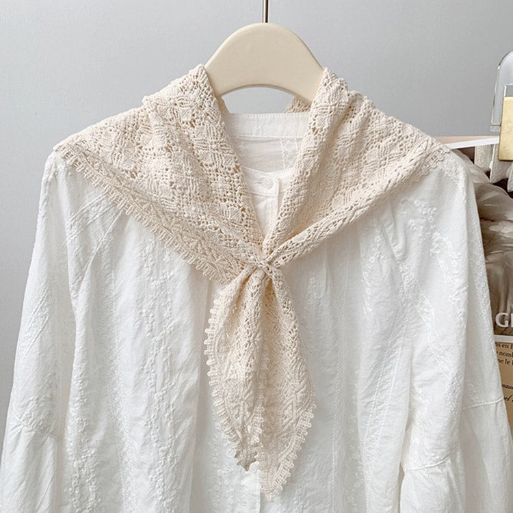 Lace Crochet Detachable Collar Small Shawl for Women