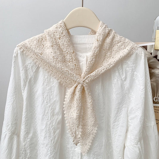 Lace Crochet Detachable Collar Small Shawl for Women