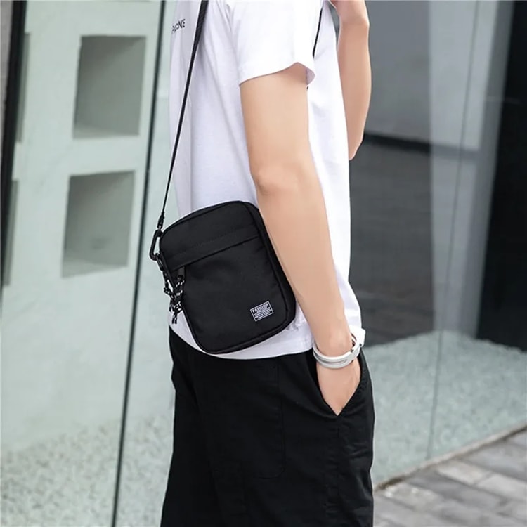 Compact Oxford Cloth Crossbody Bag for Men and Women