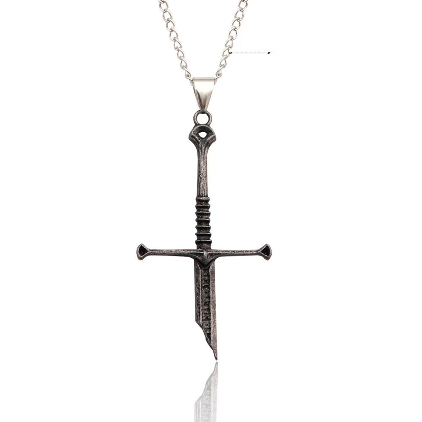 Broken Fantasy Sword Pendant Necklace – Heroic Warrior-Inspired Collectible Jewelry