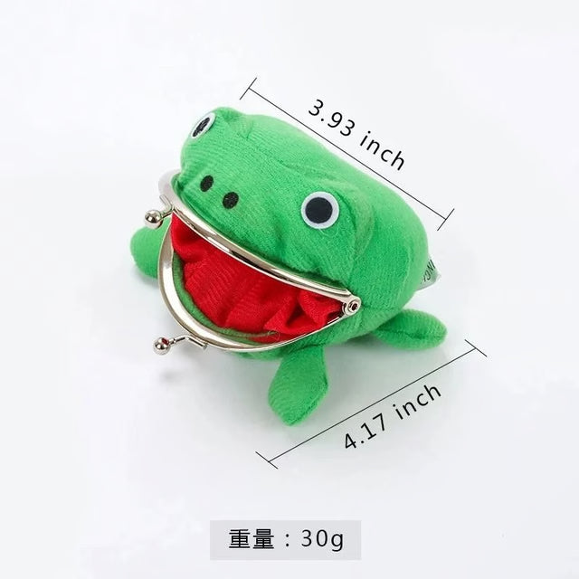 Plush Frog Wallet Coin Purse Key Chain